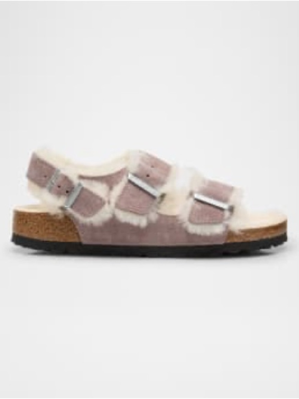 BIRKENSTOCK Genuine Shearling Milano Slingback Sandals